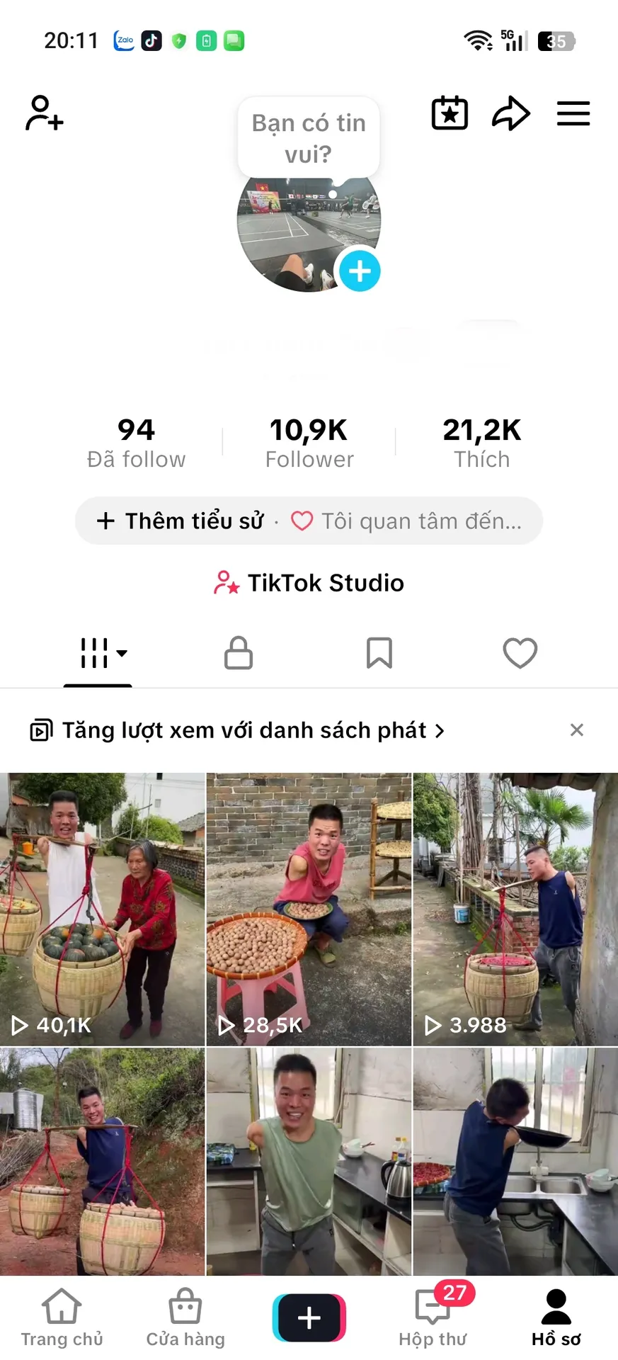 Chủ Đề Cá Nhân Nam 1